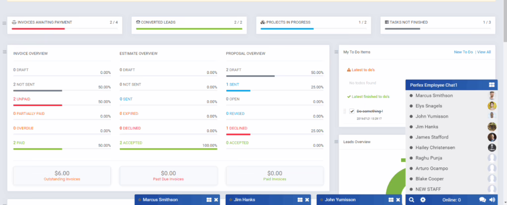 perfex crm chat module