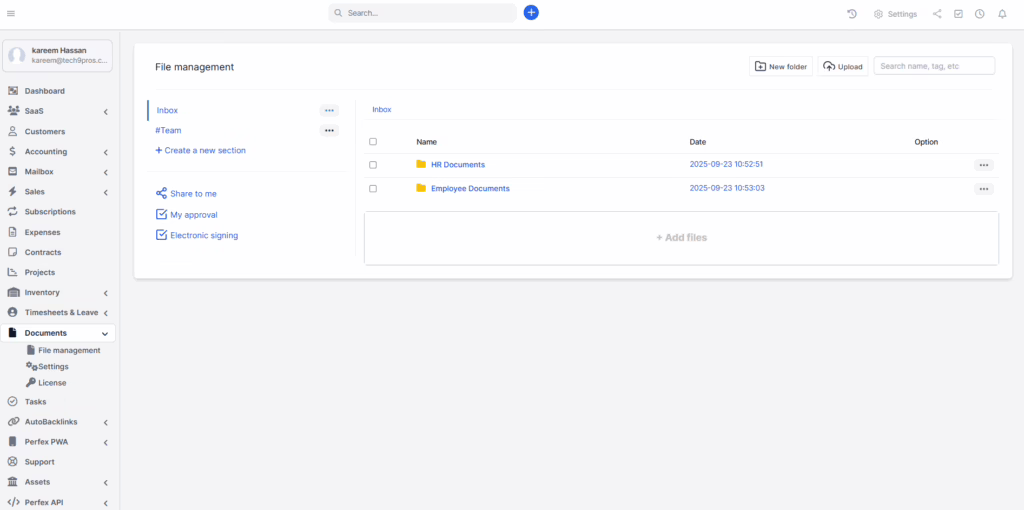 Document Management Module For Perfex CRM