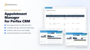 Appointment Manager for Perfex CRM: appointments list and calendar