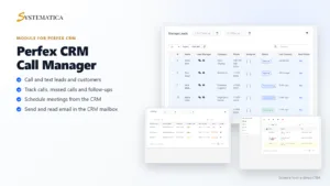 Call Manager Module for Perfex CRM: leads, meetings and mailbox