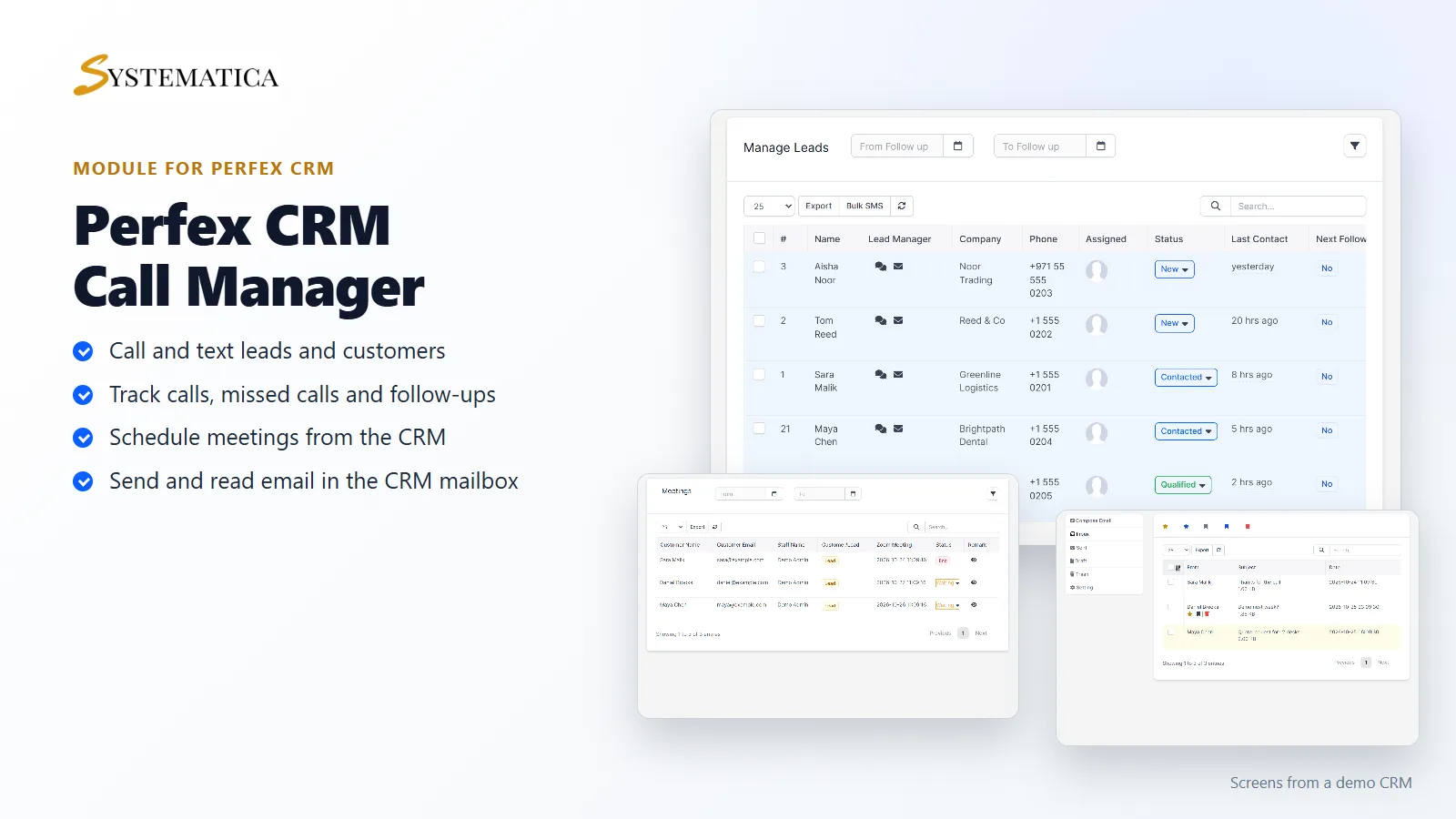 Call Manager module for Perfex CRM