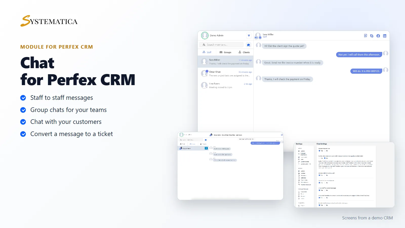 Chat module for Perfex CRM