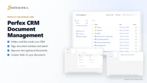 Document Management Module for Perfex CRM: files, custom fields and settings