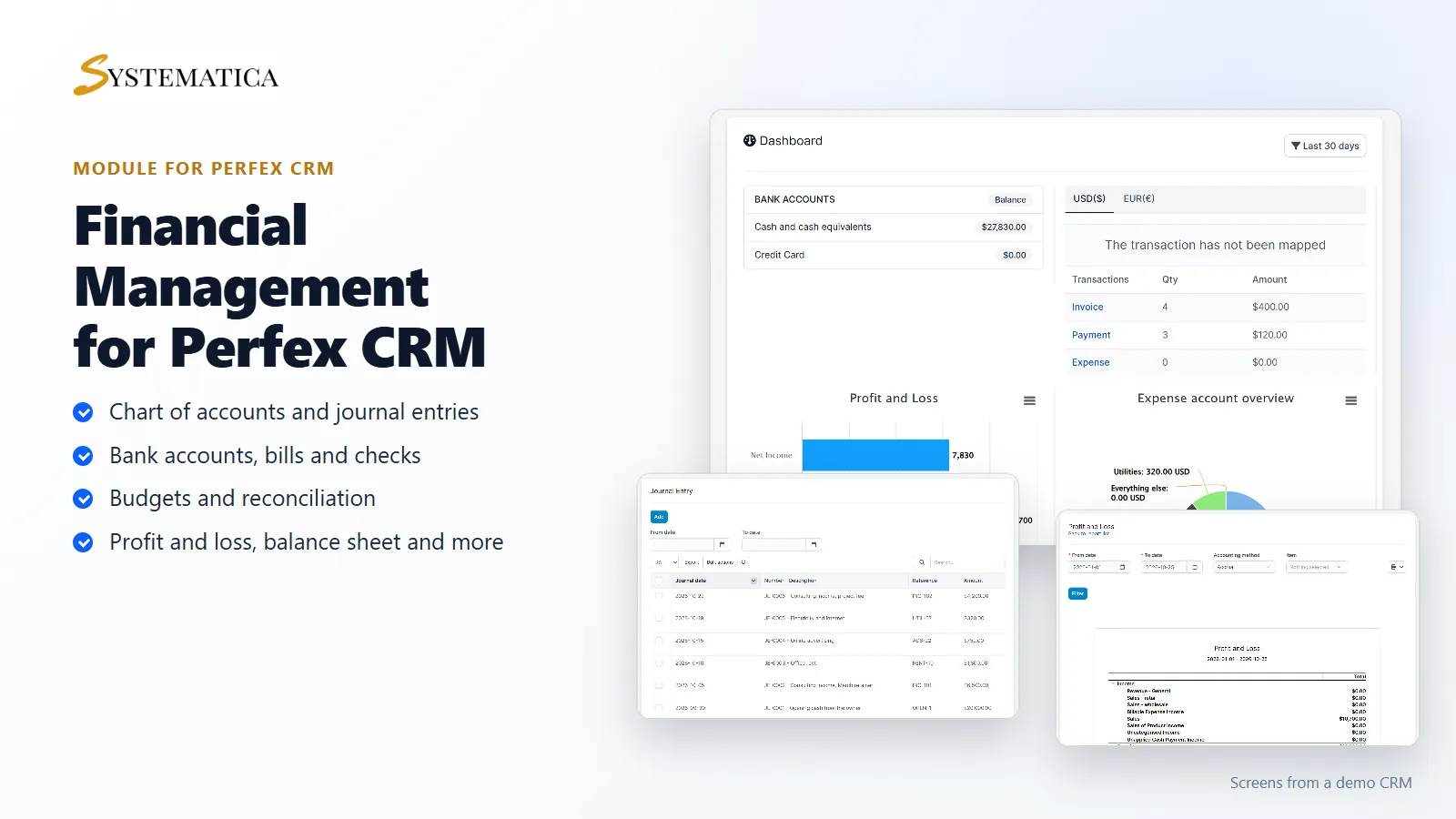 Financial Management module for Perfex CRM