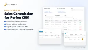 Sales Commission Program for Perfex CRM: commission table, programs and receipts