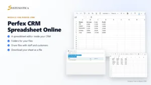 Spreadsheet online for Perfex CRM: editor and folders